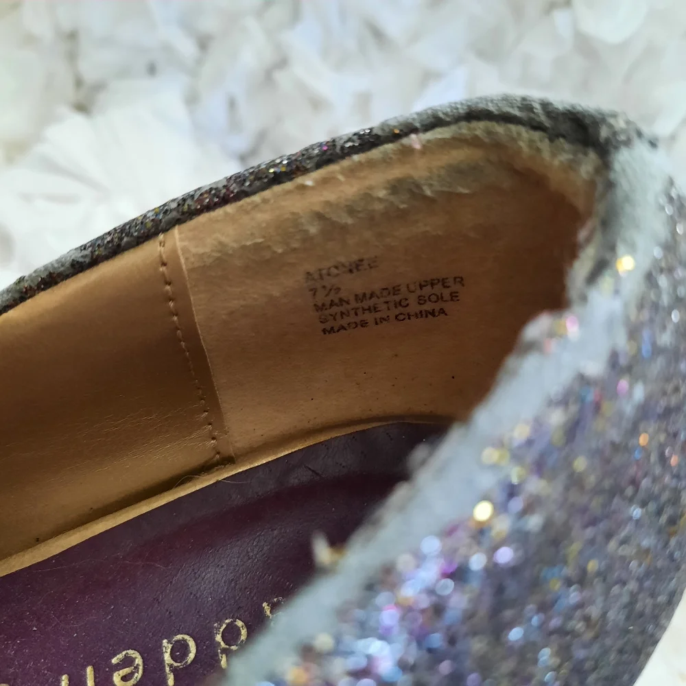 Madden Girl Atonee Multicolor Glitter Sparkle Pumps Retro Y2K Heels Size 7.5
